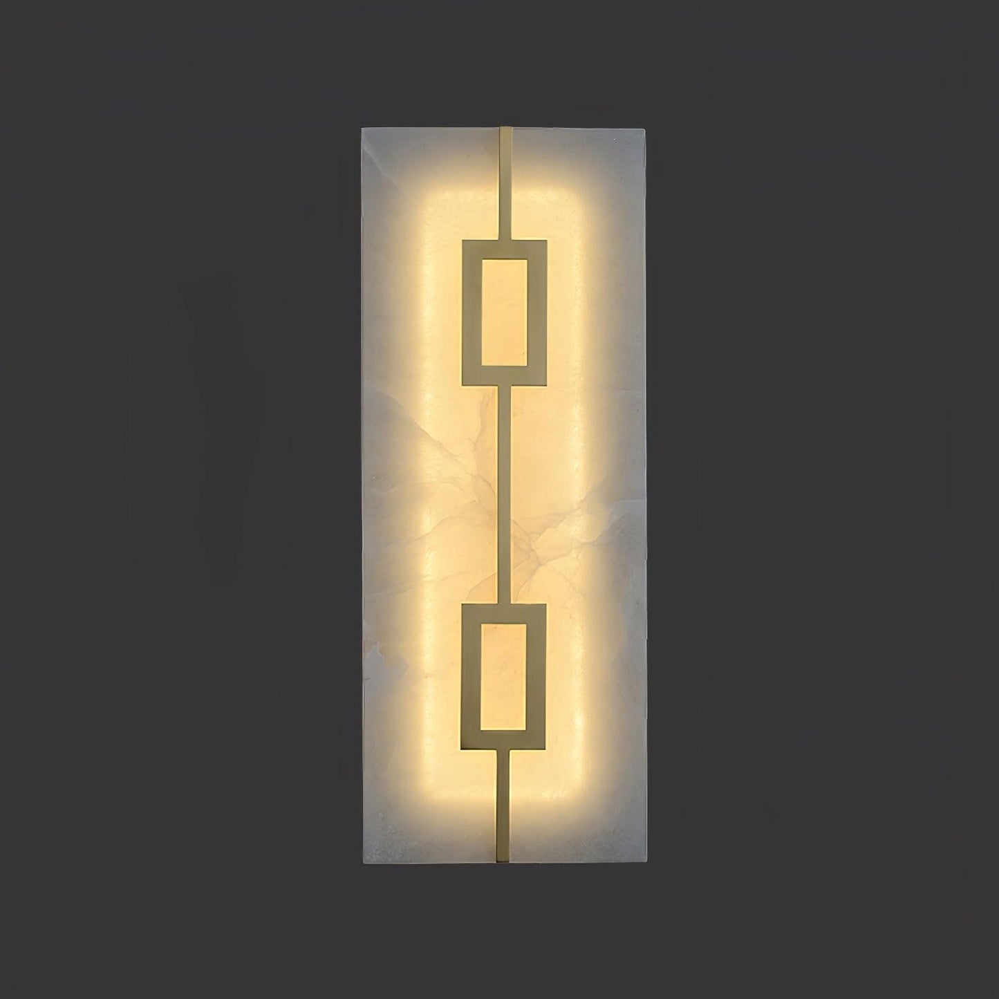 Square Alabaster Wall Lamp